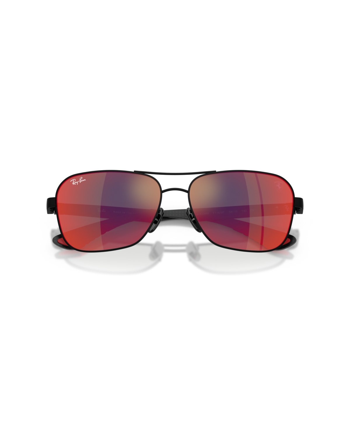 Ray Ban Unisex Scuderia Ferrari Collection Sunglasses, Rb8336m In Matte Black