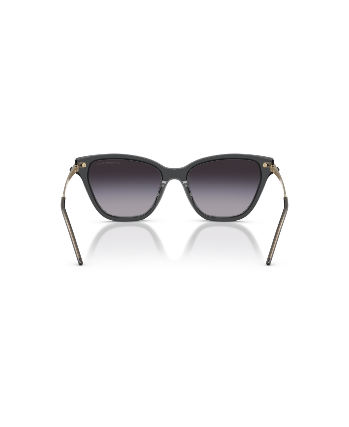 Emporio Armani Women's Asian-fit Cat-eye Sunglasses In Shiny Opal Black