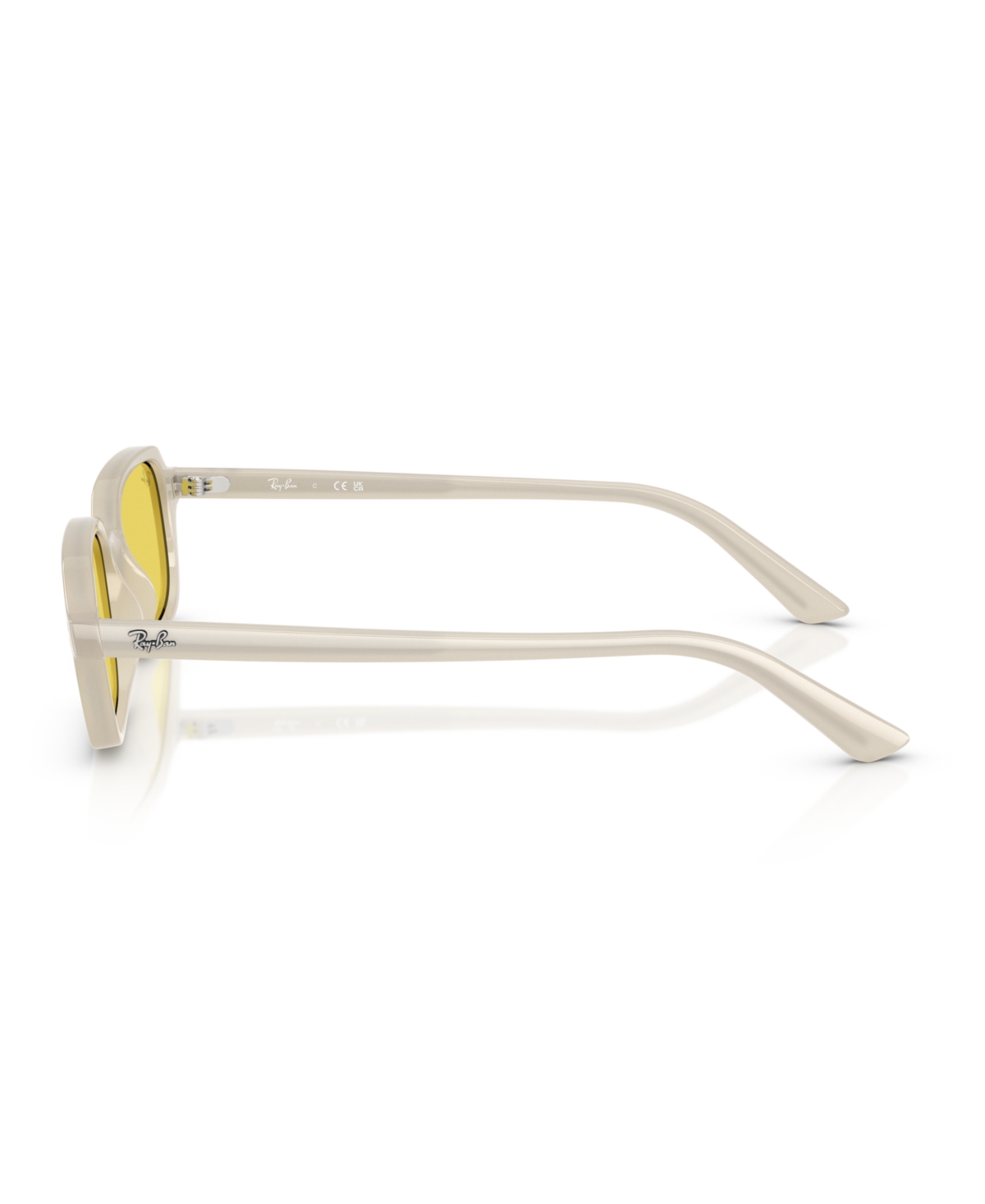 Shop Ray Ban Unisex Zuri Polarized Sunglasses, Rb4455 In Cloudy Warm White
