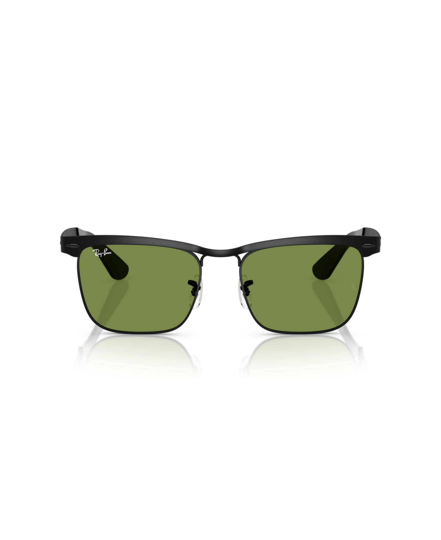 Солнцезащитные очки Ray-Ban Unisex Wayfarer Deluxe Sunglasses, RB3875, цвет: Матовый чёрный — фото 4