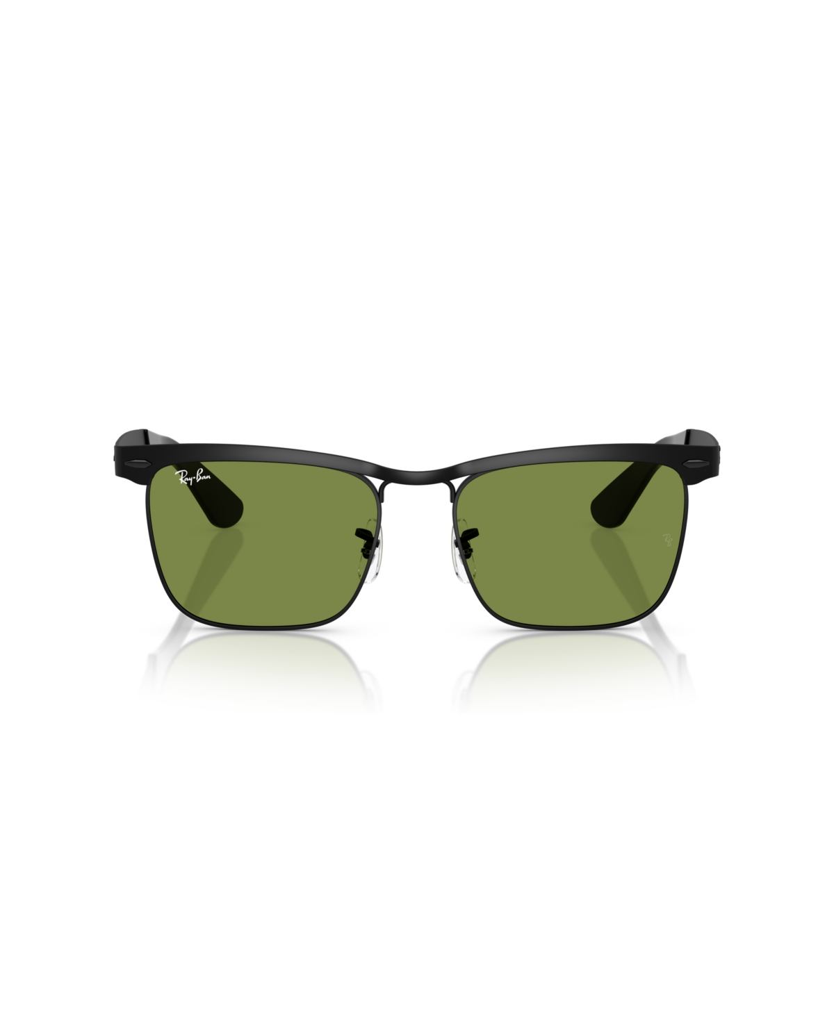 Shop Ray Ban Unisex Wayfarer Deluxe Sunglasses, Rb3875 In Matte Black