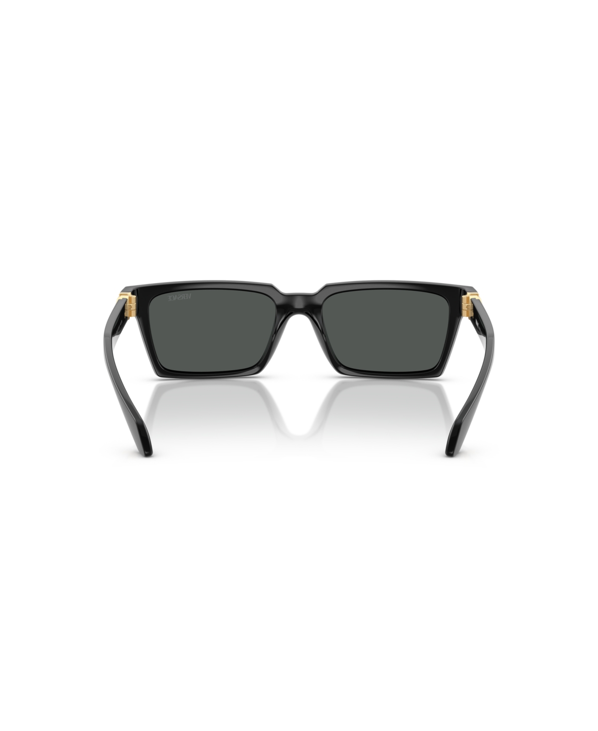 Versace 55mm Rectangular Sunglasses In Black