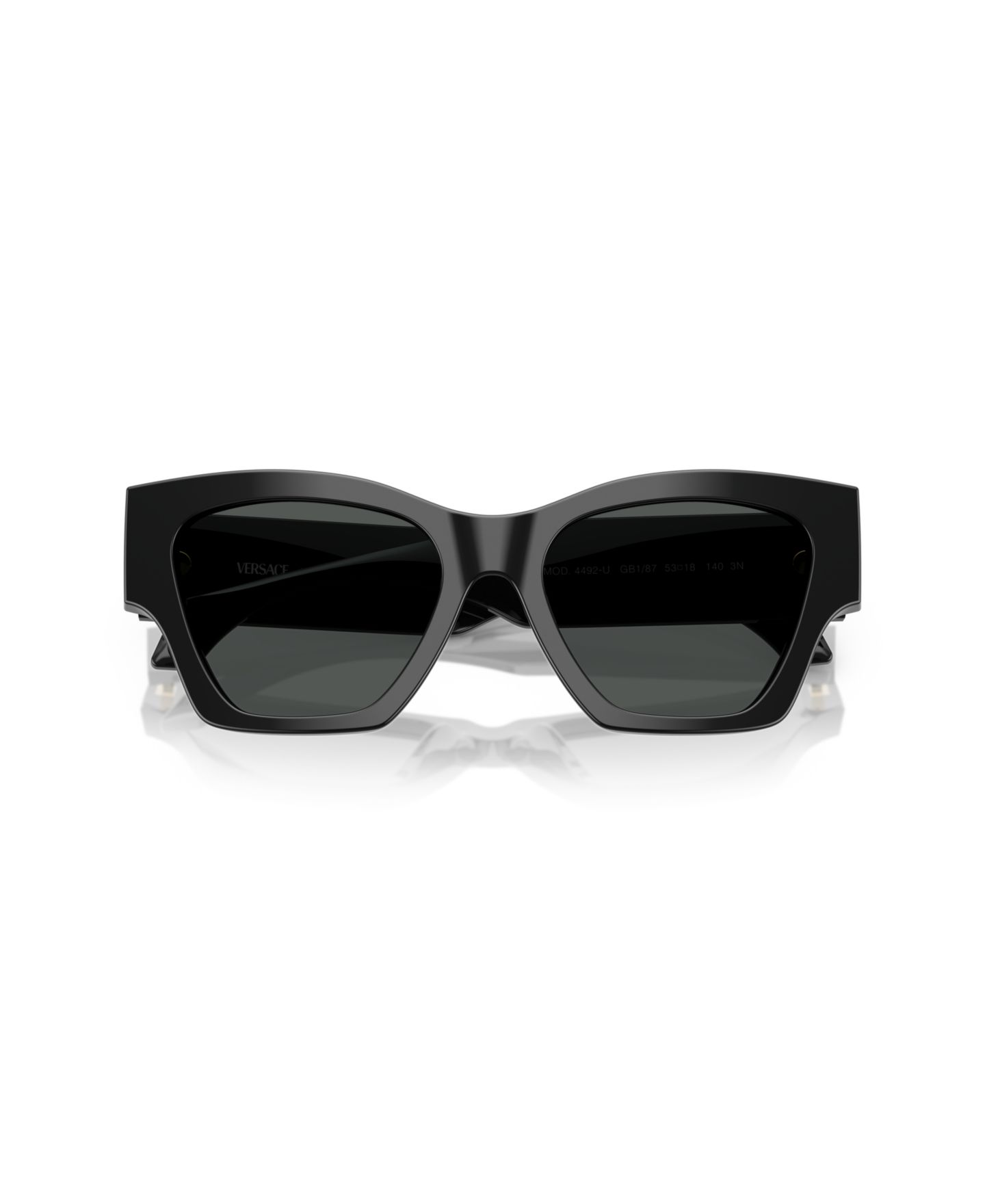 Женские солнцезащитные очки Versace Large Sunglasses, VE4492U, цвет: Чёрный — фото 2