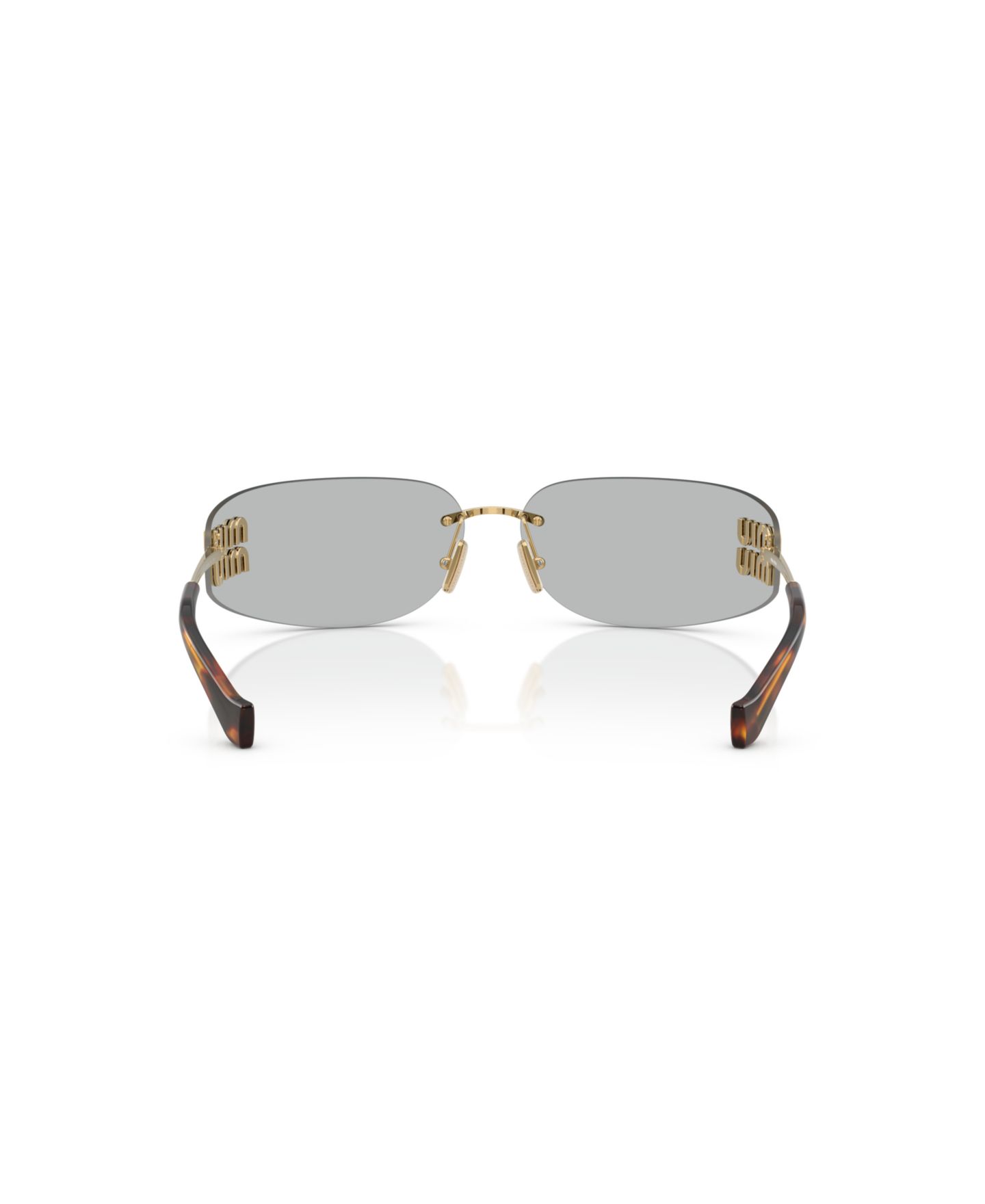 Женские солнцезащитные очки MIU MIU Sunglasses, MU A51S, цвет: Золотой — фото 3