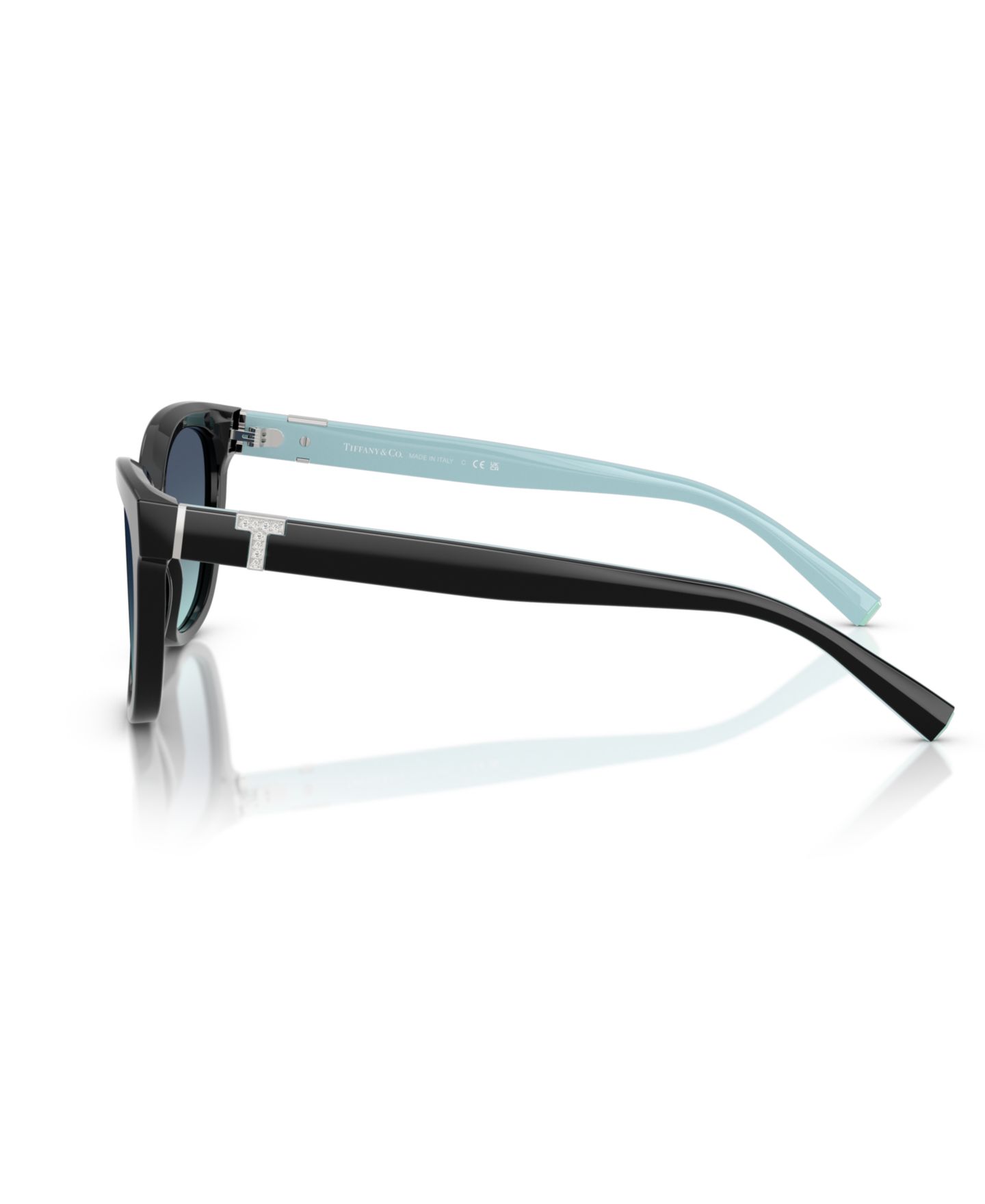 Женские солнцезащитные очки Tiffany & Co. Large Sunglasses, TF4237B, цвет: Чёрный — фото 4