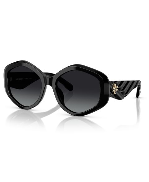Женские солнцезащитные очки Tory Burch Polarized Sunglasses, TY7217U, цвет: Чёрный