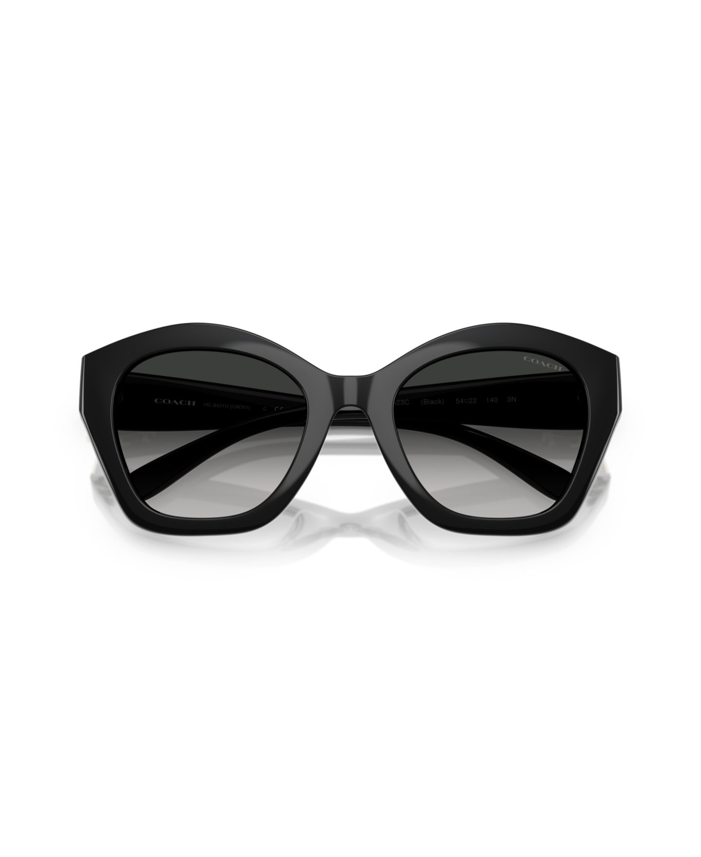 Женские солнцезащитные очки COACH Large Sunglasses, CAD31 HC8421U, цвет: Чёрный — фото 2