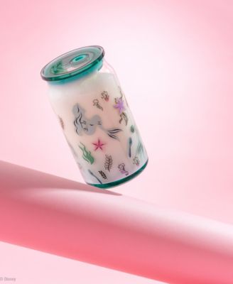 Disney Princess Icon Tumbler Glasses with Lids, Set of 4