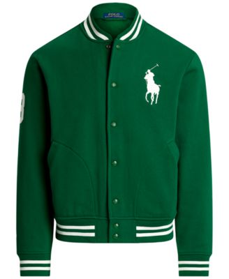 Polo Ralph Lauren Men's Big Pony Fleece Baseball Jacket - Macy's
