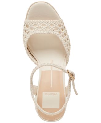 Women's Peyten Wide Width Woven Two-Piece Platform Dress Sandals