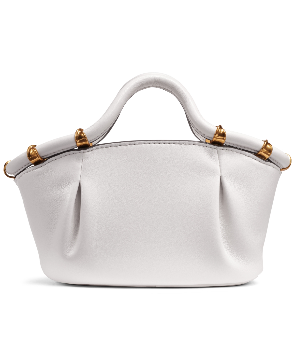 Donna Karan Chiffon Mini Crossbody Bag In Brillant White