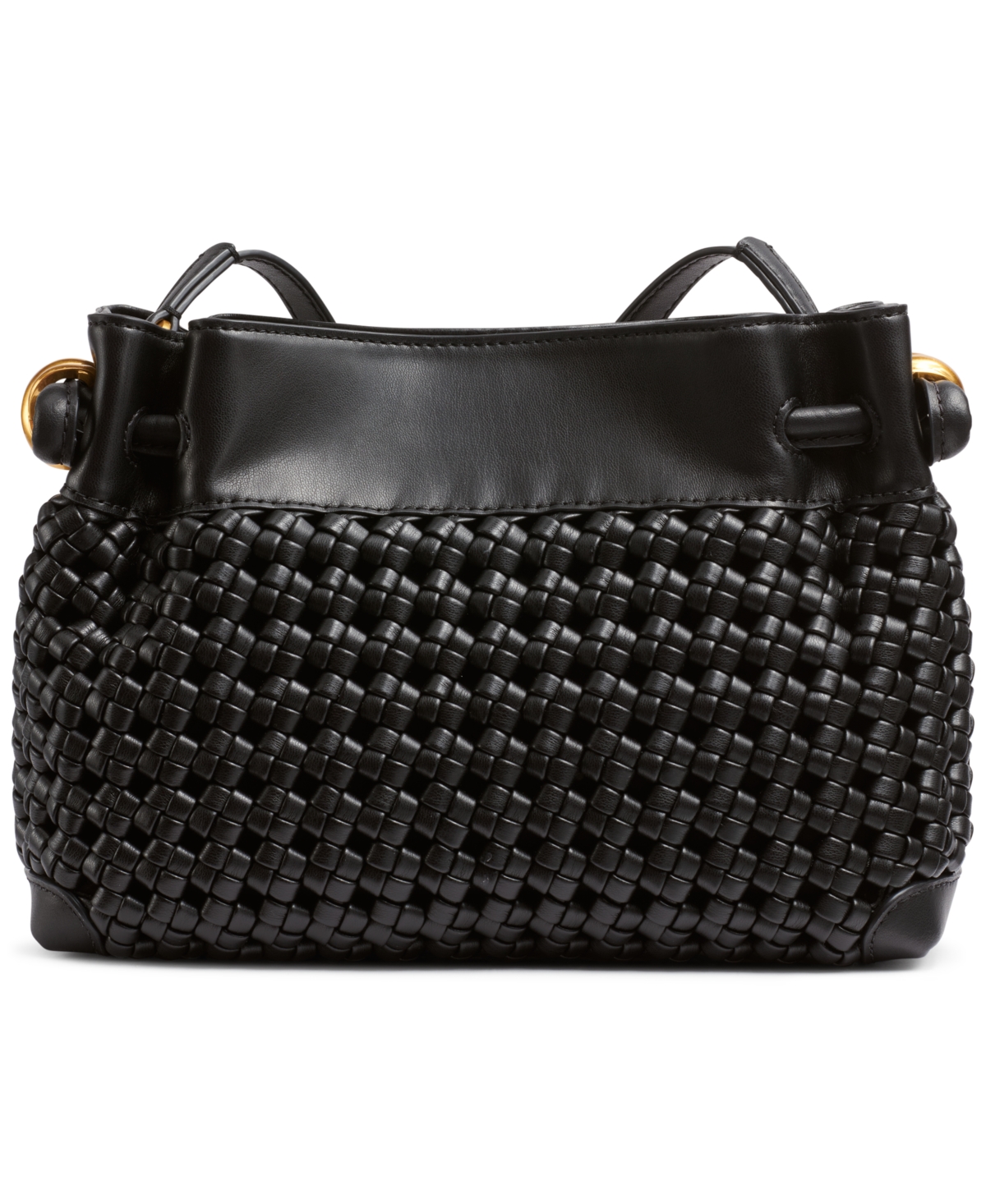 DONNA KARAN CASHMERE WOVEN SMALL CROSSBODY BAG 