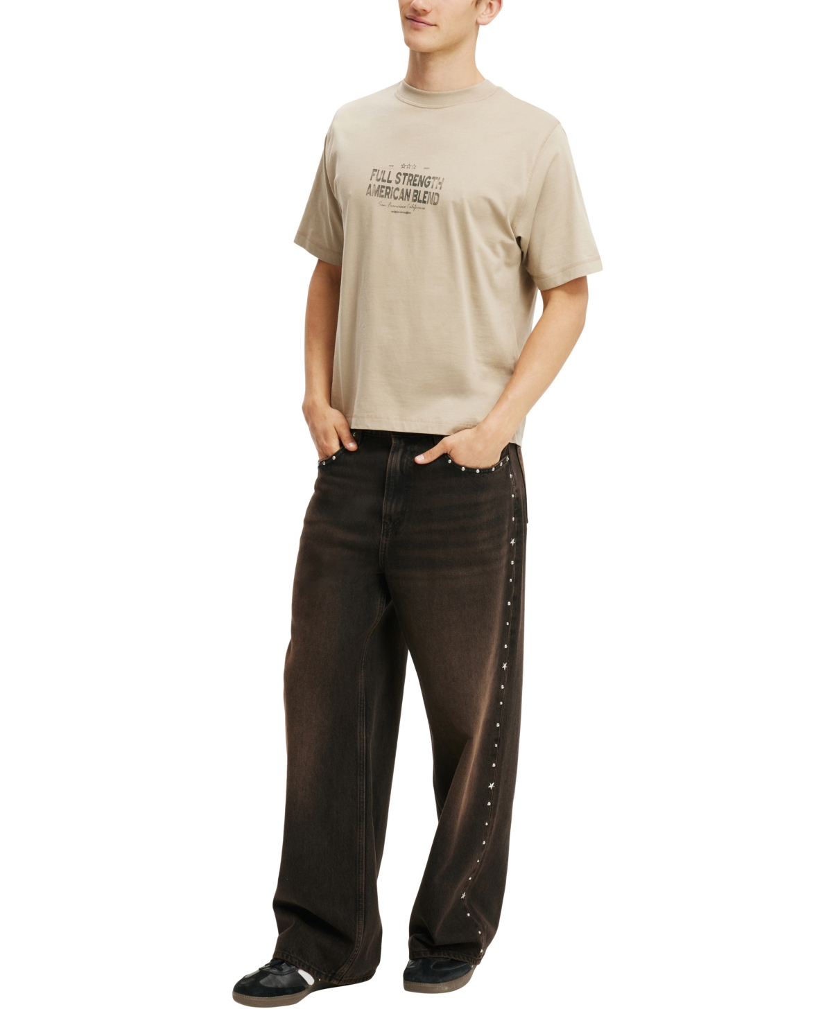 Cotton On Men's Cropped Fit Graphic T-Shirt