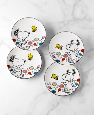Chef Snoopy Accent Plates, Set of 4