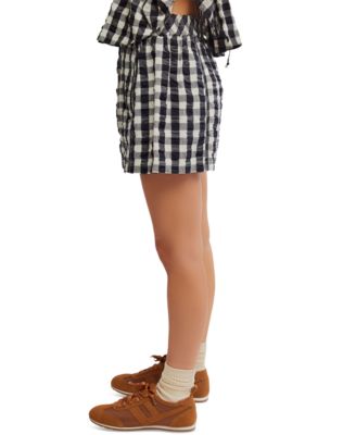 Women's Get Free Seersucker Cotton Pull-On Shorts