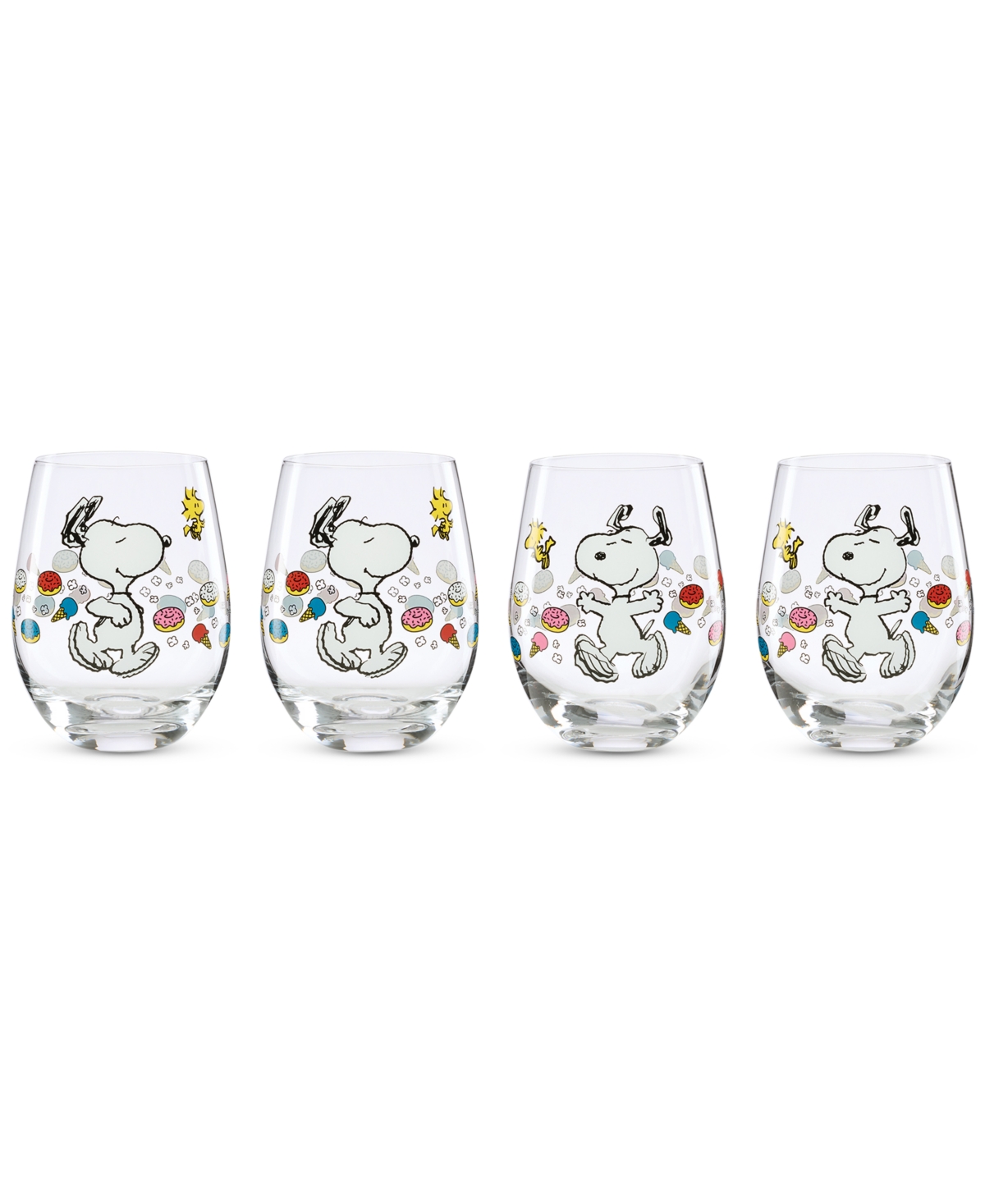 Chef Snoopy Tumblers, Set of 4 - Multi