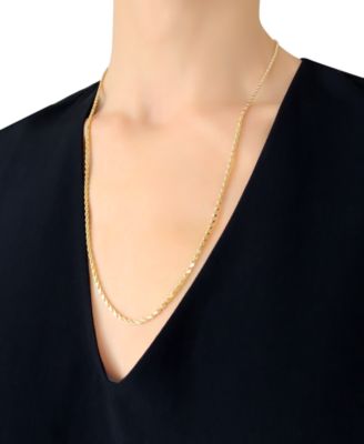 Forza Rope Chain 24" Necklace (2-1/2mm) in 14k Gold