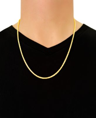 Forza Rope Chain 24" Necklace (2-3/4mm) in 14k Gold