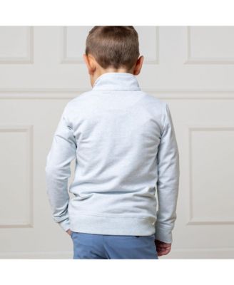 Boys Organic Long Sleeve French Terry Half-Zip Pullover