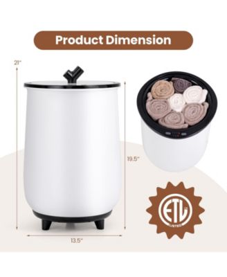 23L Large Luxury Bucket-Style Towel Warmer with Fragrant Disc Holder