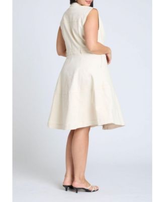 Women's Plus Size Denim Fit & Flare Dress