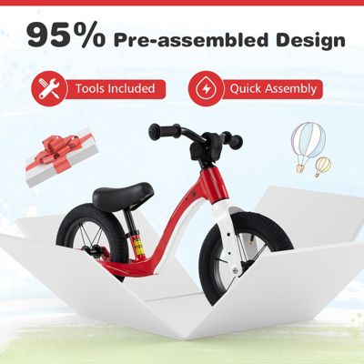 Balance Bike with Adjustable Seat and Rotatable Handlebar Perfect for Toddlers Learning to Ride