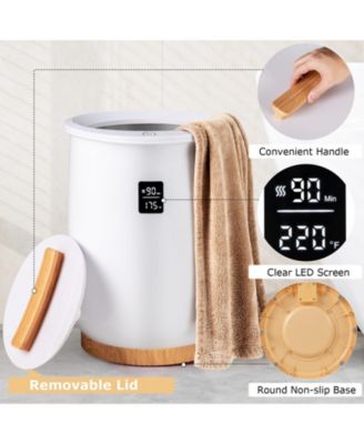 20L Large Heated Towel Warmer with LED Display and Button Control