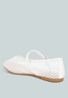 Womens Averona Mesh Mary Jane Flats