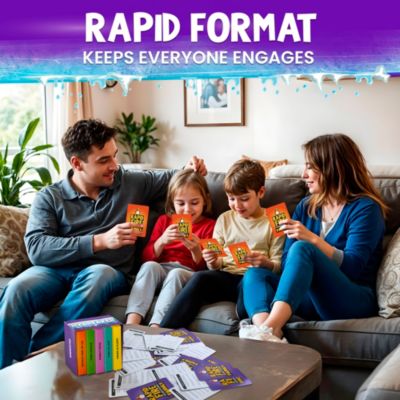 Kids Conversation Cards Game – Icebreaker Questions for Ages 8-12, Family and Party Card Game for Social Skills and Interaction