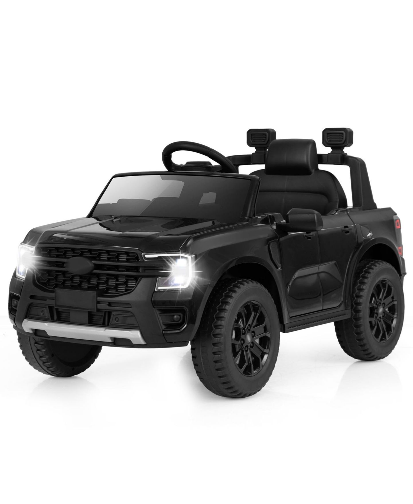 Детская игрушка Slickblue Ford Ranger 12V Electric Ride-On Car with Remote Control, 66 lb. Capacity, 3–6 лет, цвет: Чёрный — фото 1