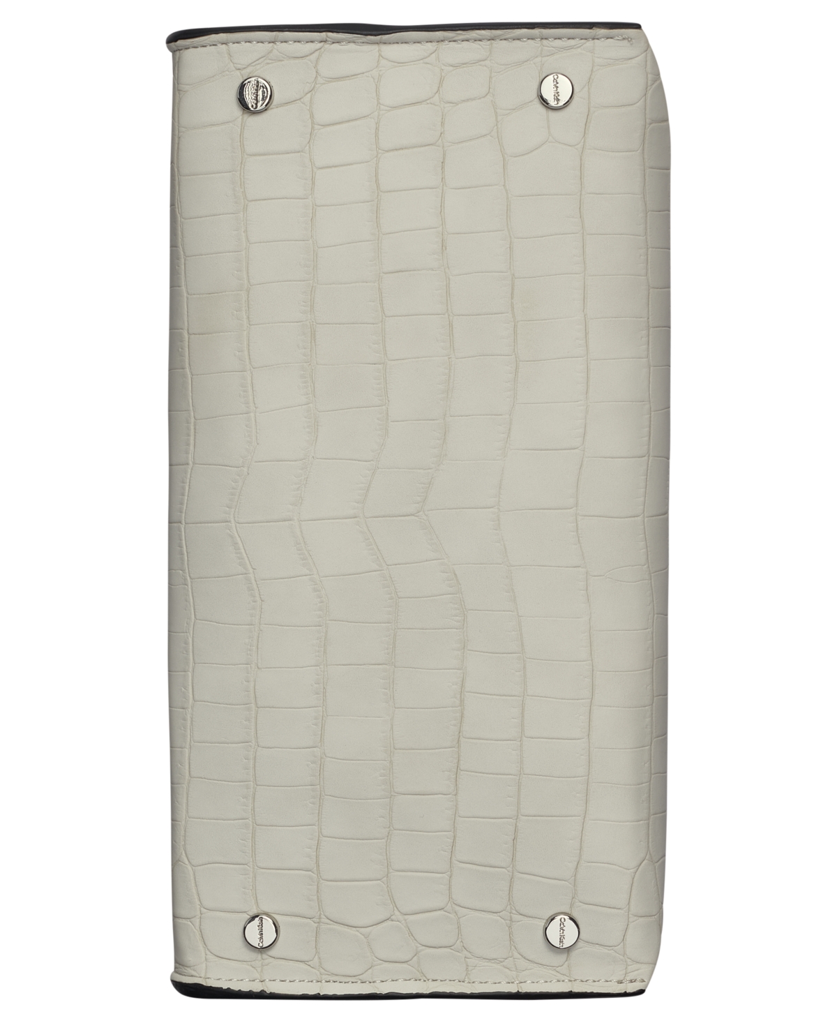 Calvin Klein Becky Soft Croco Crossbody In Beach Pebble