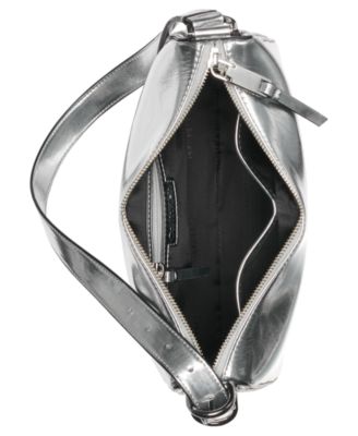 Mandy Metallic Top Zipper Shoulder Bag