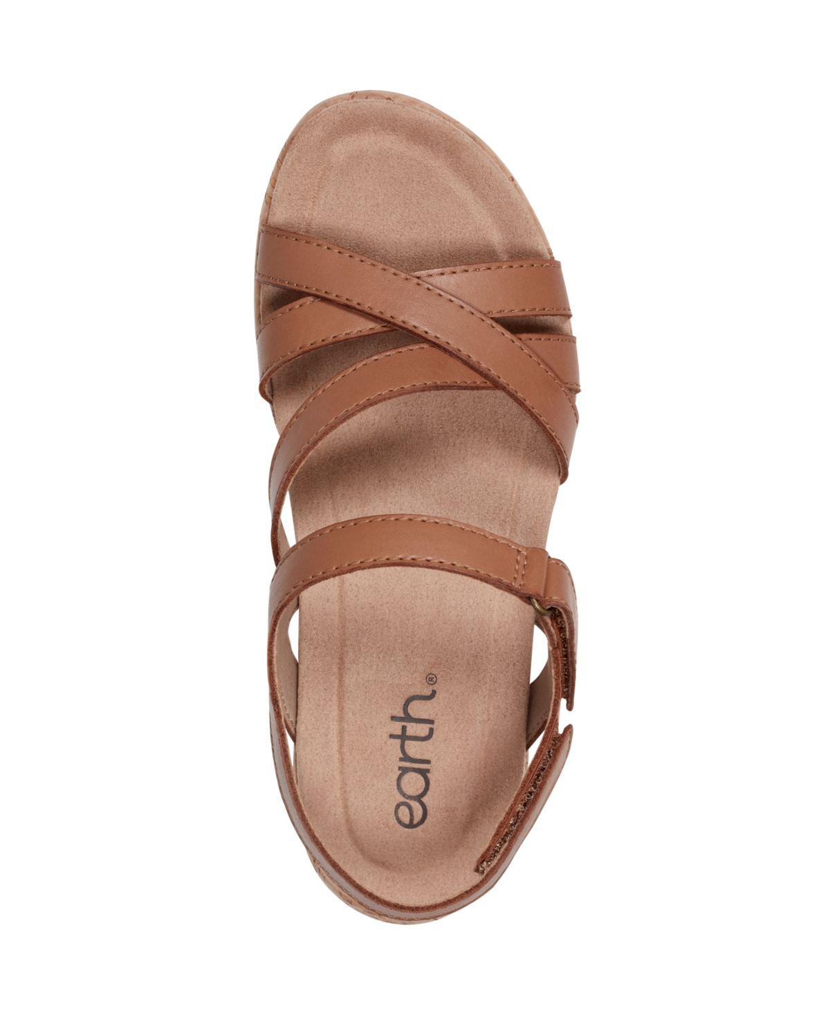 EARTH WOMEN'S ROSIE STRAPPY SLINGBACK FLAT SANDALS 