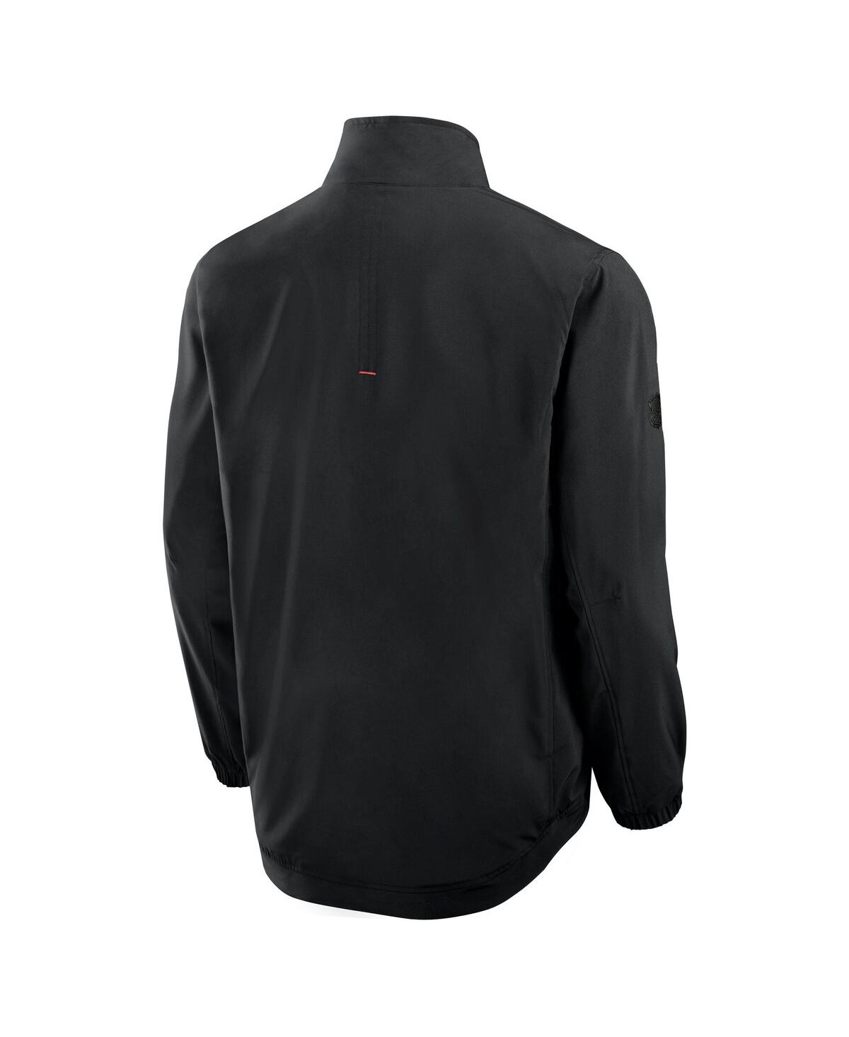 Fanatics Men's Black Chicago Blackhawks Authentic Pro Rink Coaches Full-zip Jacket In Black