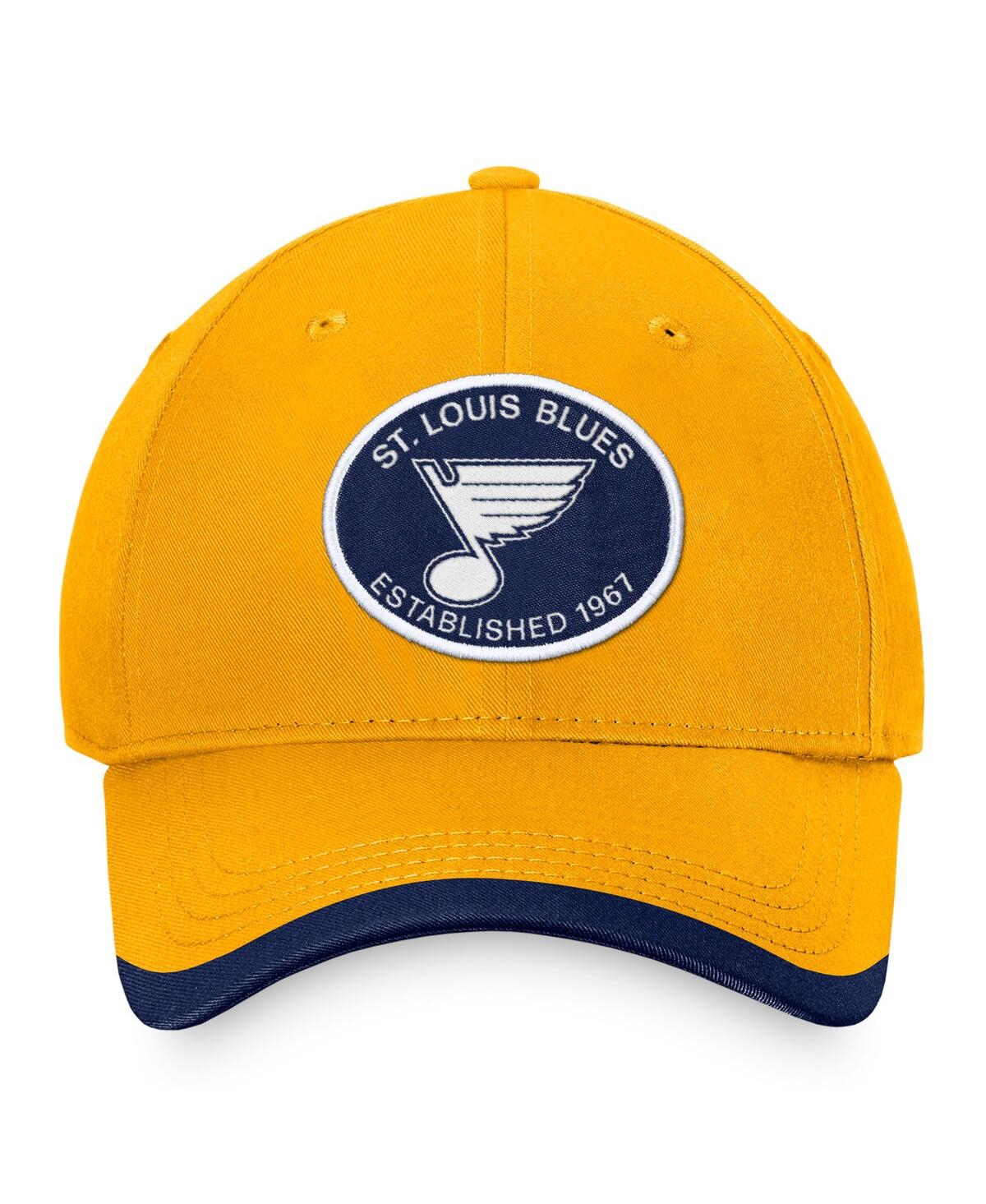 Fanatics Men's Gold St. Louis Blues Fundamental Adjustable Hat In Gold