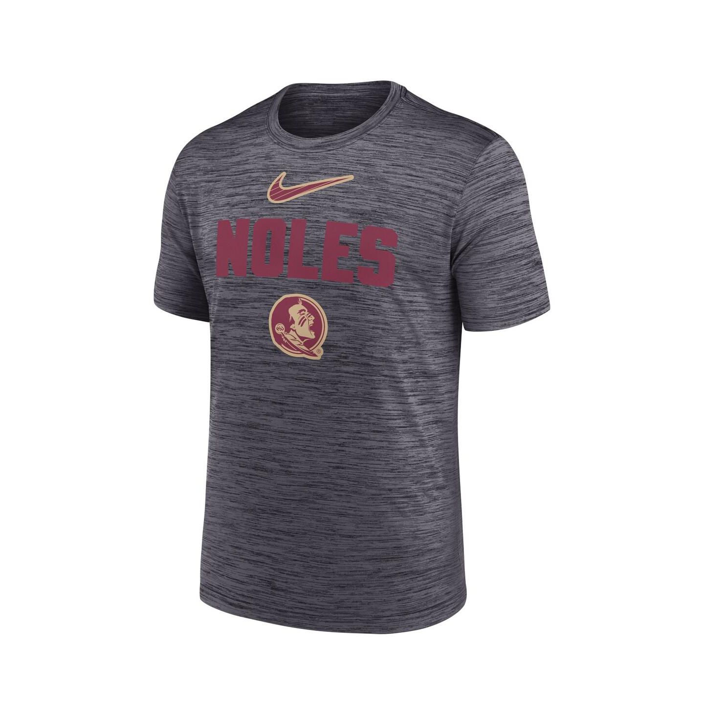 Мужская футболка Nike Black Florida State Seminoles Campus Slant Velocity Performance — фото 3