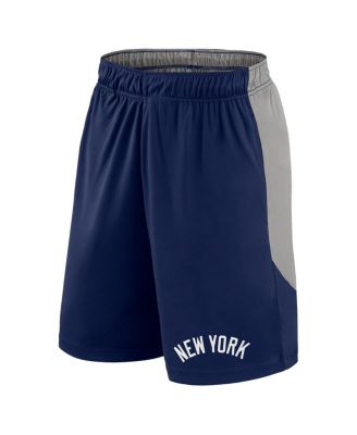 Men's Navy/Gray New York Yankees Launch Polyester Shorts