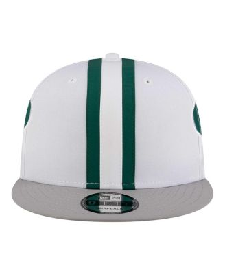 Men's White New York Jets Throwback Helmet 9FIFTY Snapback Hat