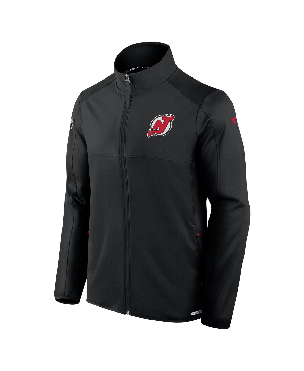 Fanatics Men's Black New Jersey Devils Authentic Pro Rink Fleece Full-zip Jacket In Black