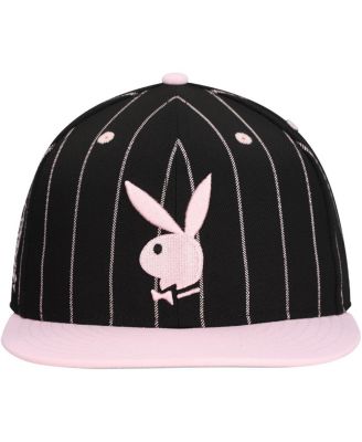 Men's Black Playboy Logo Adjustable Hat
