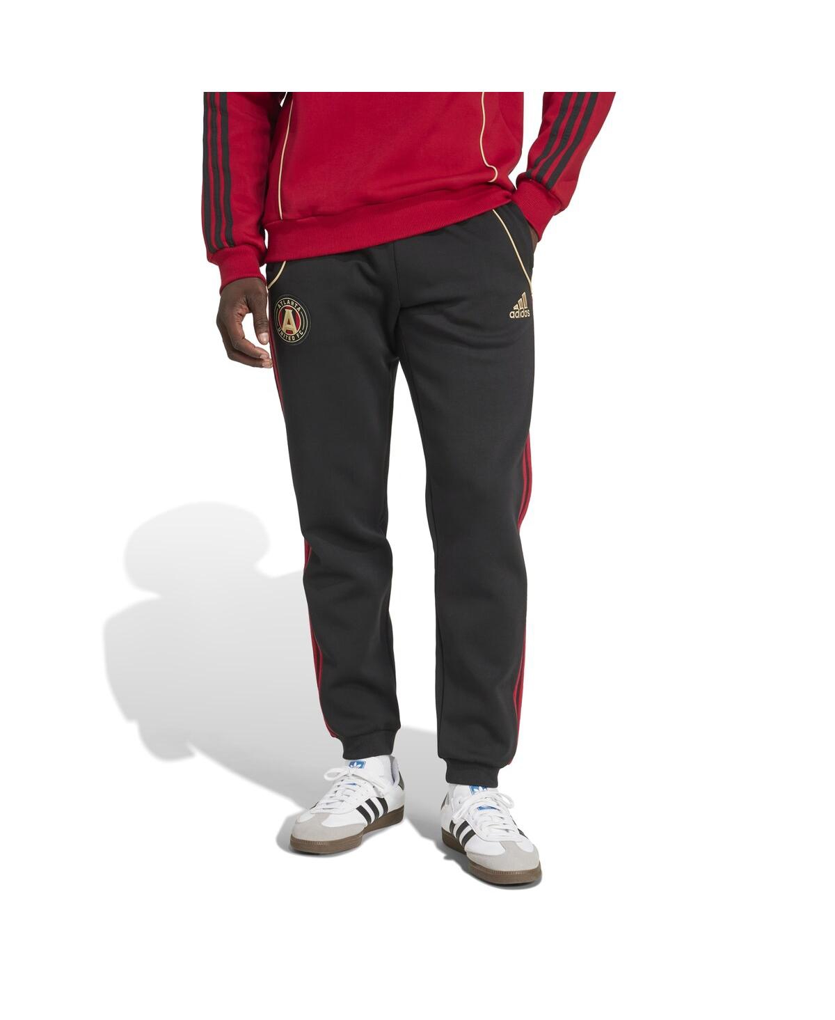 ADIDAS ORIGINALS MEN'S BLACK ATLANTA UNITED FC 2025 TRAVEL PANTS 