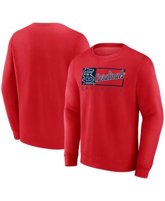 Fanatics - Men's Red St. Louis Cardinals Focus Fleece Pullover Sweatshirt