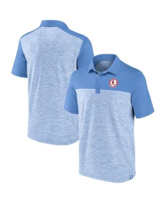 Fanatics - Men's Light Blue St. Louis Cardinals True Classics Avid Fan Brushed Polo