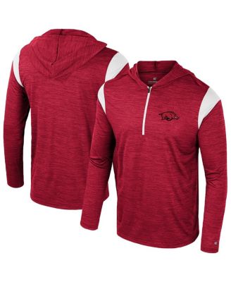 Colosseum - Men's Cardinal Arkansas Razorbacks Dozer Half-Zip Windshirt