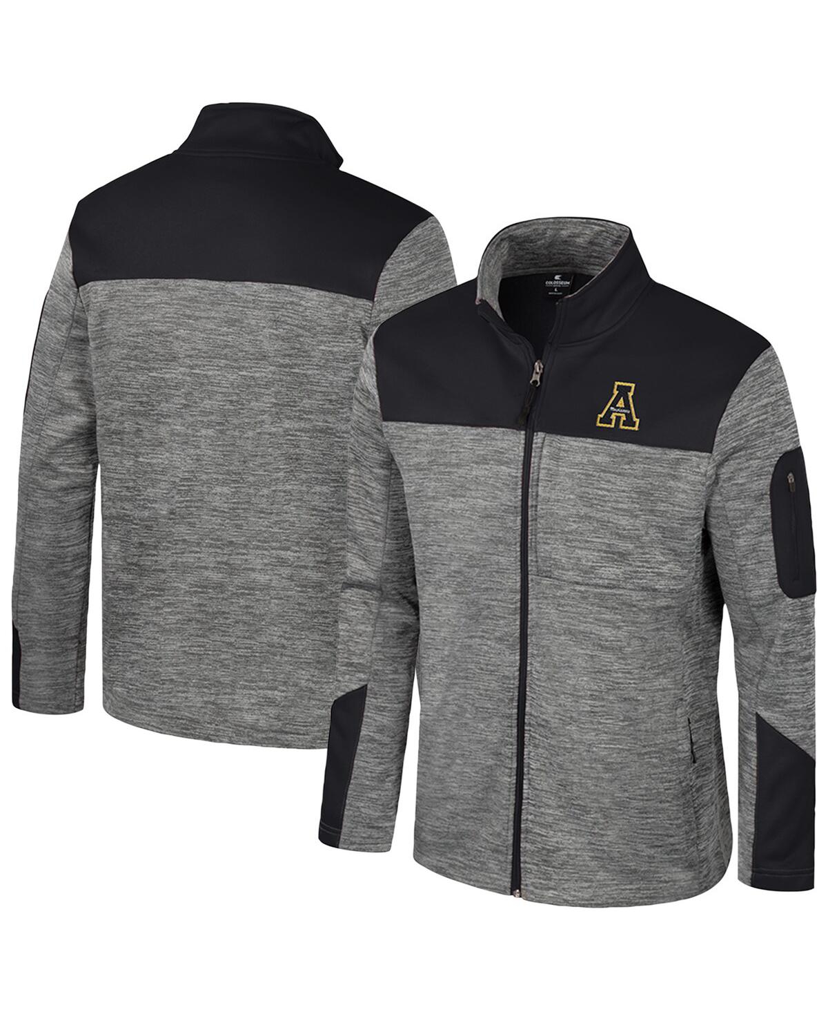 Men's Gray/Black Appalachian State Mountaineers Guard Full-Zip Jacket - Gray, Black
