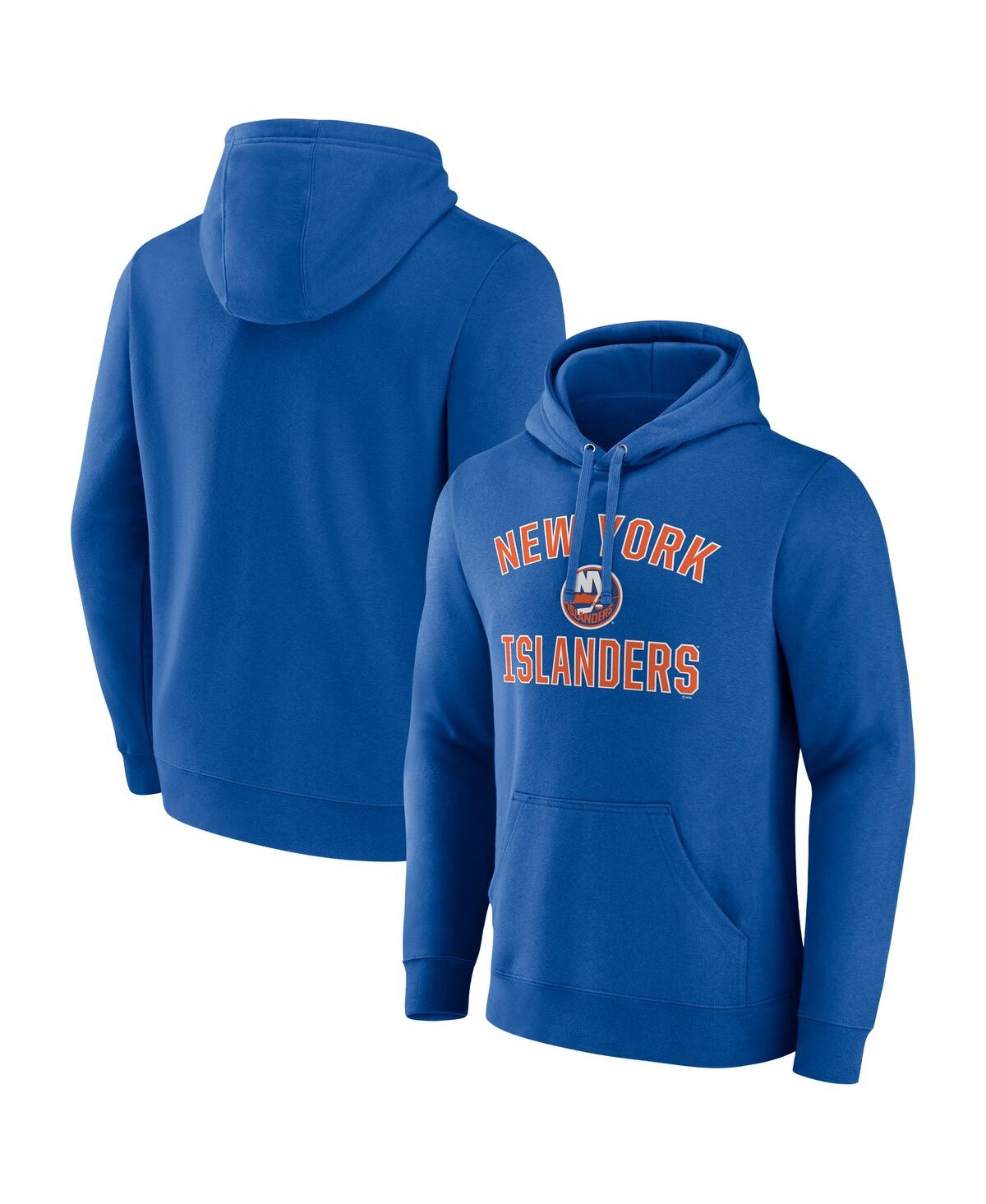 Fanatics Men's Royal New York Islanders Victory Arch Pullover Hoodie In Royal