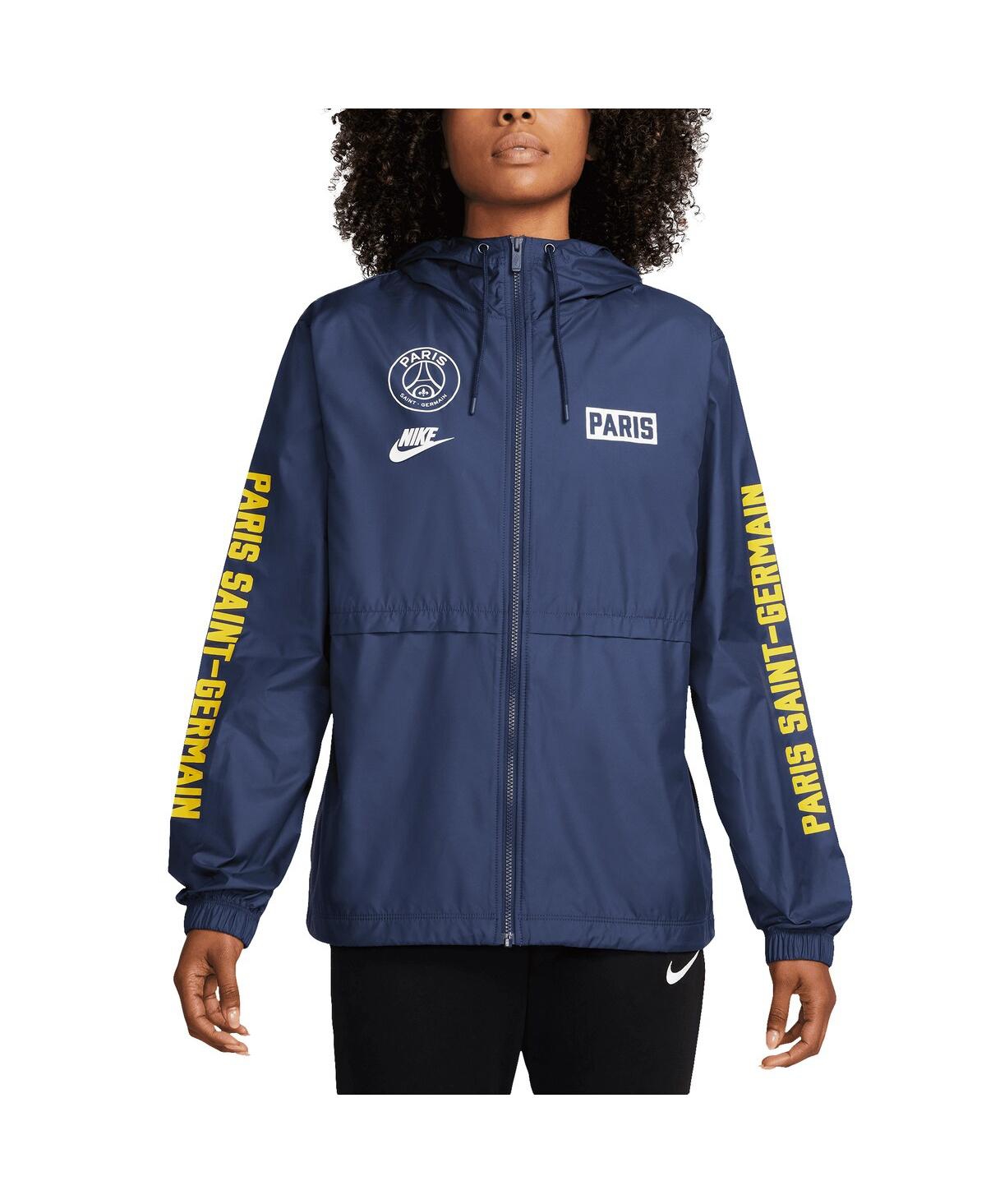 Nike Women's Navy Paris Saint-Germain Essential Woven Full-Zip Jacket - Navy