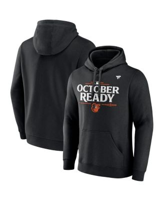 Fanatics - Men's  Black Baltimore Orioles 2024 MLB Postseason Locker Room Pullover Hoodie