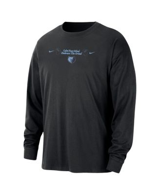 Men's&nbsp;Black Memphis Grizzlies Courtside Oversized Long Sleeve T-Shirt