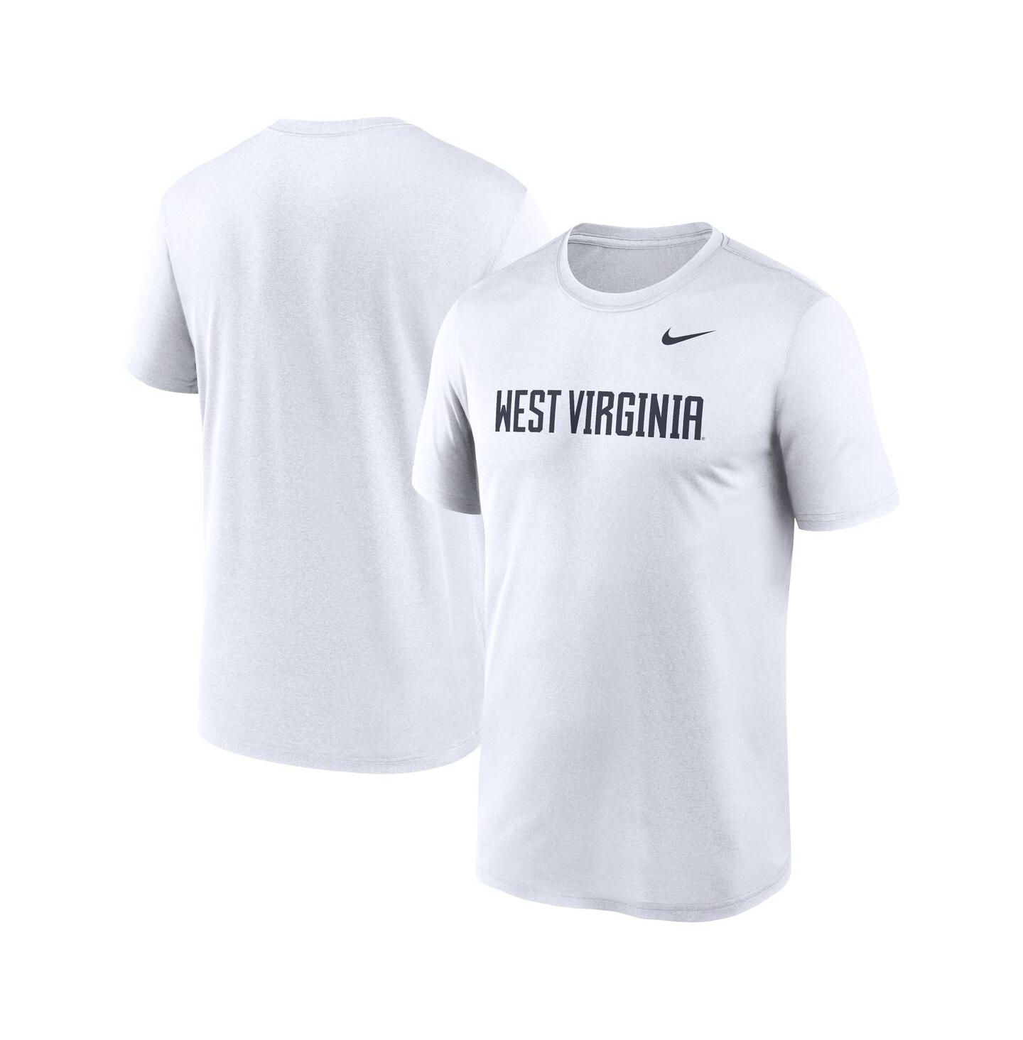 Мужская футболка Nike White West Virginia Mountaineers Primetime Legend Wordmark — фото 1